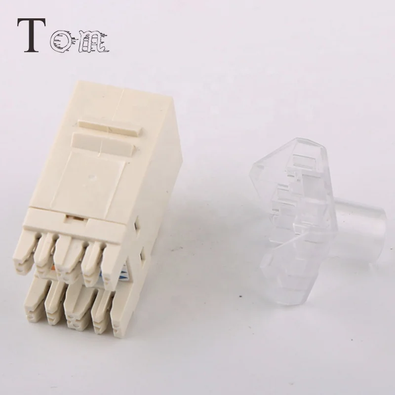 TOM MK-N-18 White Wall Module Cat6 RJ45 UTP Keystone Jack (2).jpg