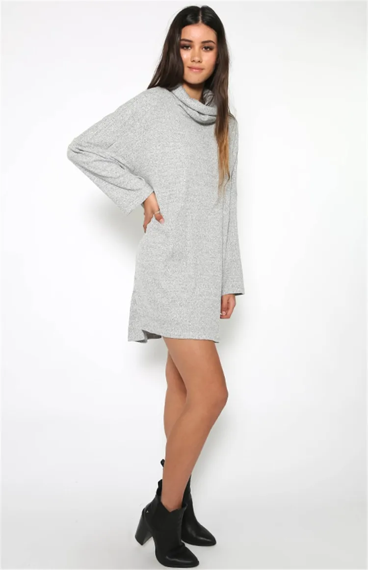 Autumn European Styles Designs Latest Grey Dress For Ladies - Buy ...