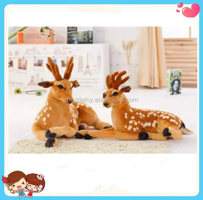 life size plush deer