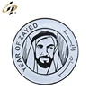 Cheap price bulk metal UAE round souvenir zayed pin badges