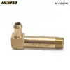 AUTOFAB -45mm 90 Degree Elbow 1/8" Hose Fitting Air ,Oil, Gas ,Fuel Hose Turbocharger Compressor Brass Boost AF-CGQ196