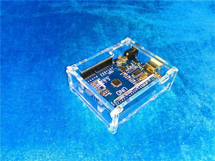 Arduino Uno R3 Cáscara Recinto Caso De Acrílico Transparente Caja Ordenador 