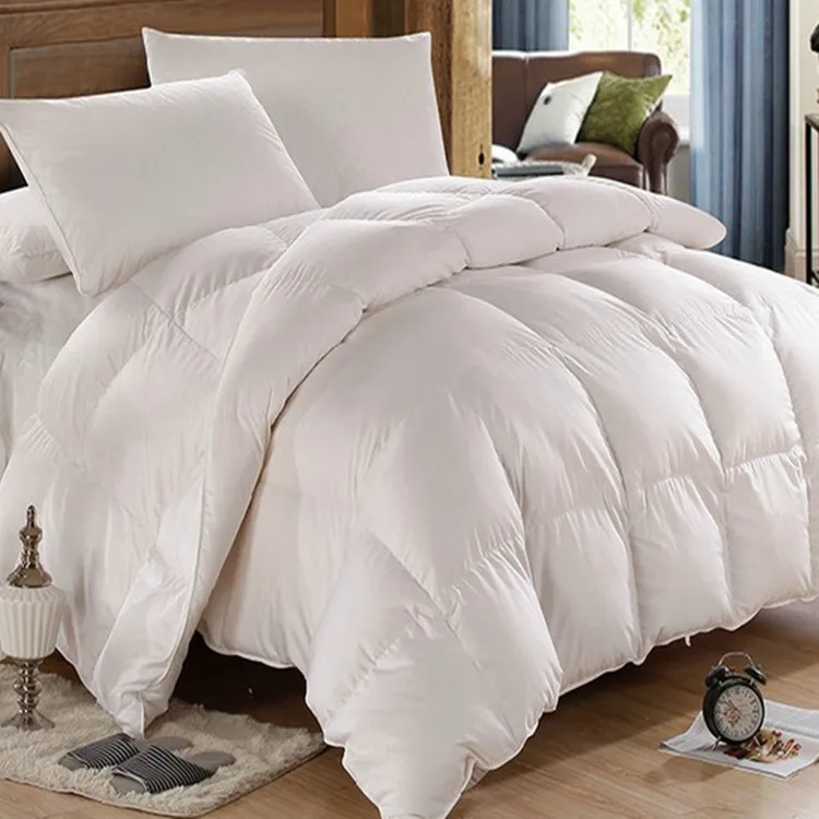 King Size Quilted Comforter Quilted Goose Down Duvet Cover Set
