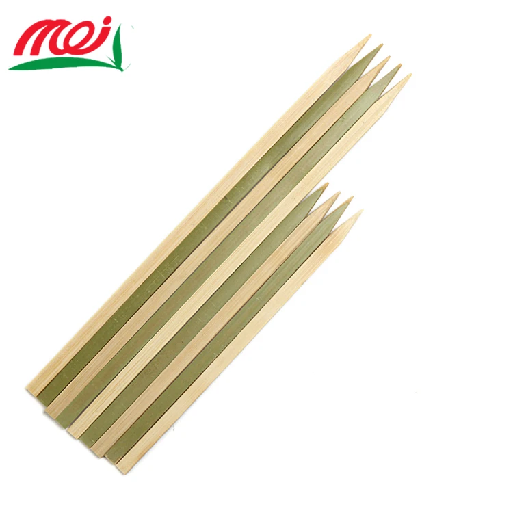 Natural Color Flat Bamboo Skewer,Flat Bamboo Skewer For Bbq Buy Flat