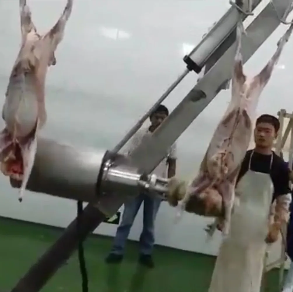 Sheep skin peeling machine sheep slaughterhouse