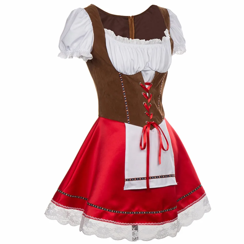 Bavarian Sexy Bar Maid Costume Beer Girl Oktoberfest Fancy Dress - Buy ...