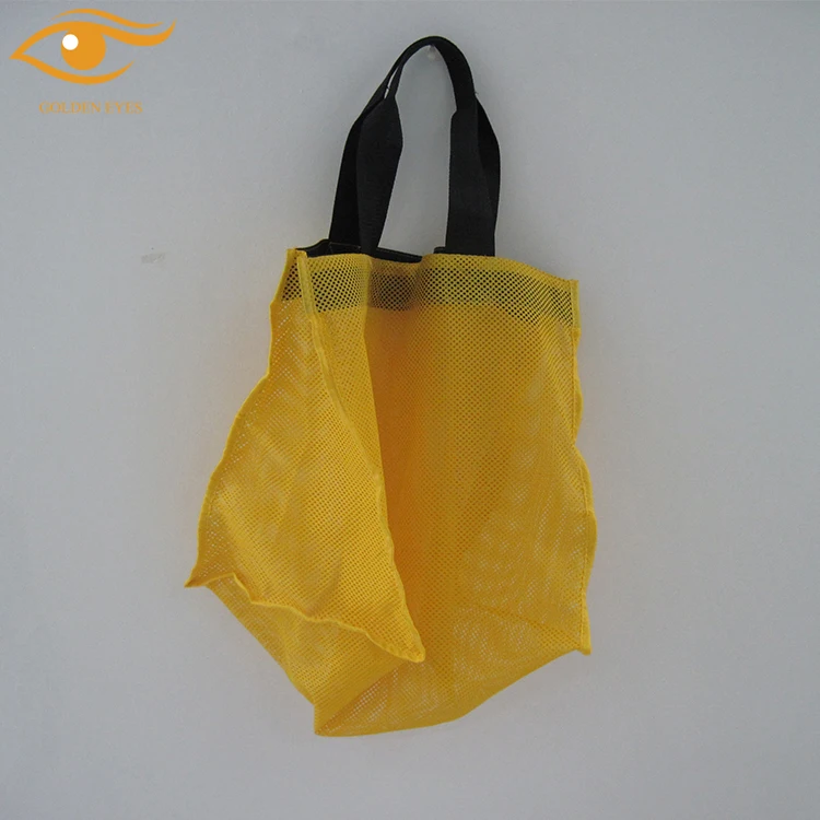 White Small Size Drawstring Nylon Mesh Bag With Logo - Buy Small Mesh ...
