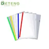 2017 new custom presentation clear plastic zipper poster folder