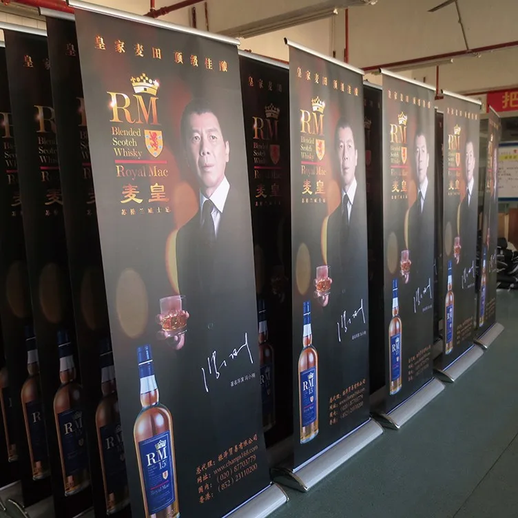 Portable Backdrop Roll Up Banner Stands Display Banner