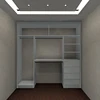 China Custom Solid Oak Wood Teak Wood Wardrobe With Aluminium Hanger