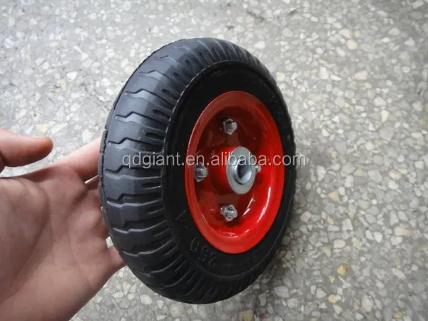 small solid rubber wheels for hand trolleys 2.50-4