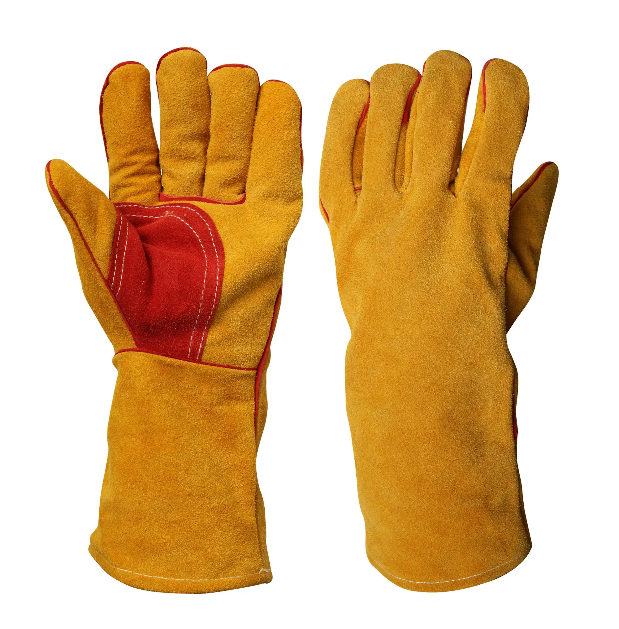 Safety Gloves 14' 16' Leather Welder Gloves Welder Ppe Safety Equipment ...