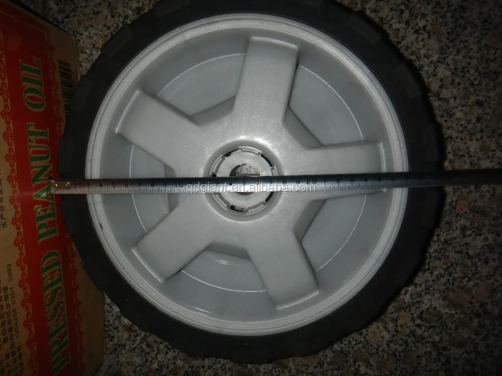 Solid rubber wheels 12inch wheel for lawn mover