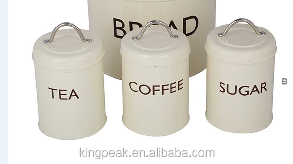 storage jars tea coffee sugar