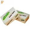 Custom design flat white ivoryboard box disposable food packaging box