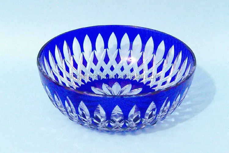 cut to clear glass fruit plate fruit bowl glass plate for home