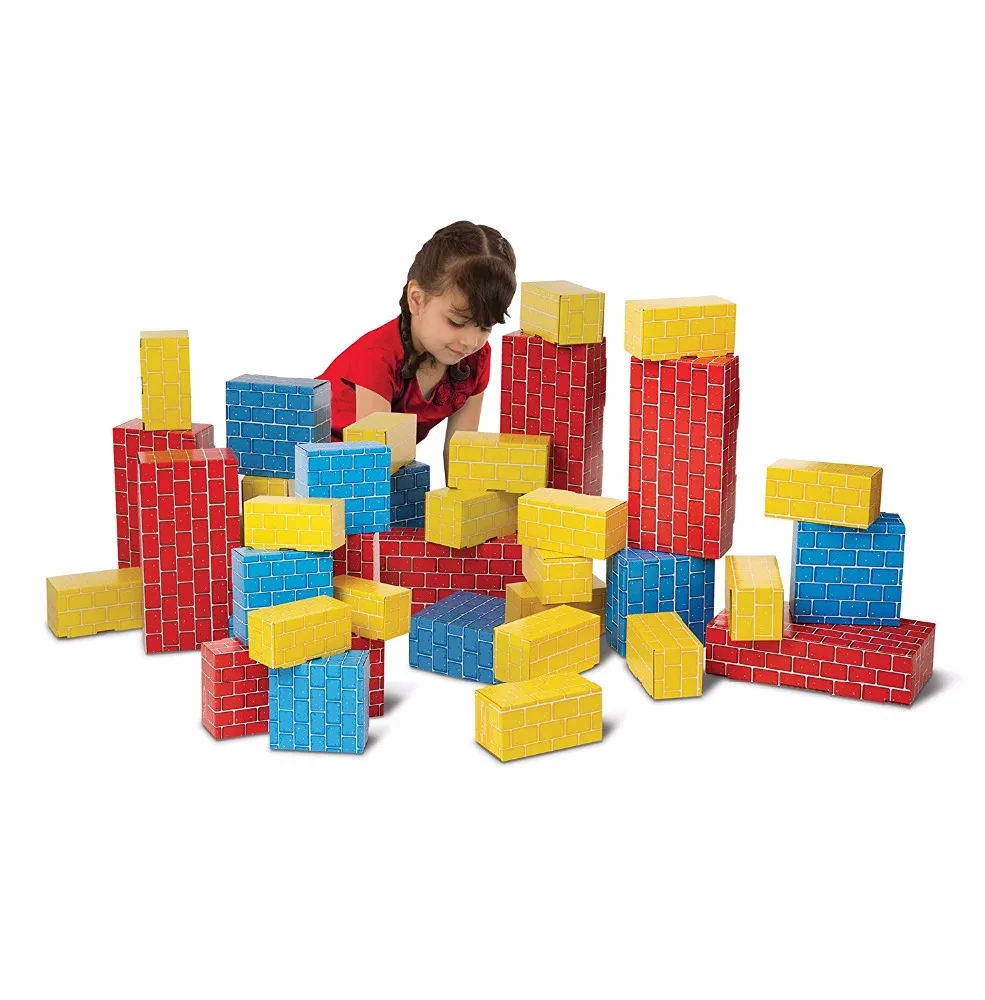 cardboard box building blocks