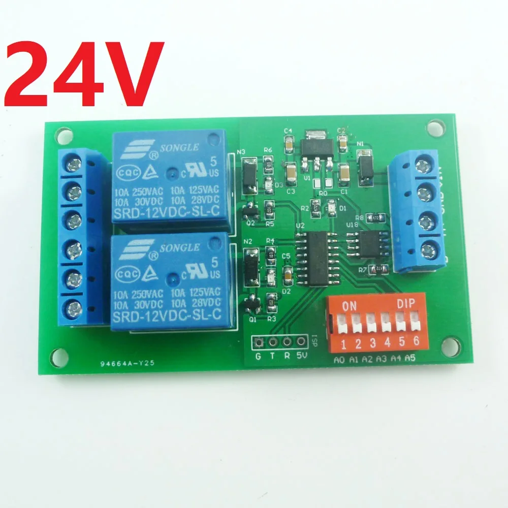 Dc 24v 2ch Rs485 Modbus Rtu Relay Board Serial Port Switch Module For Plc Led Motor Fw Bw Buy Dc 24v 2ch Rs485 Modbus Rtu Relay Board Serial Port Switch Module Plc