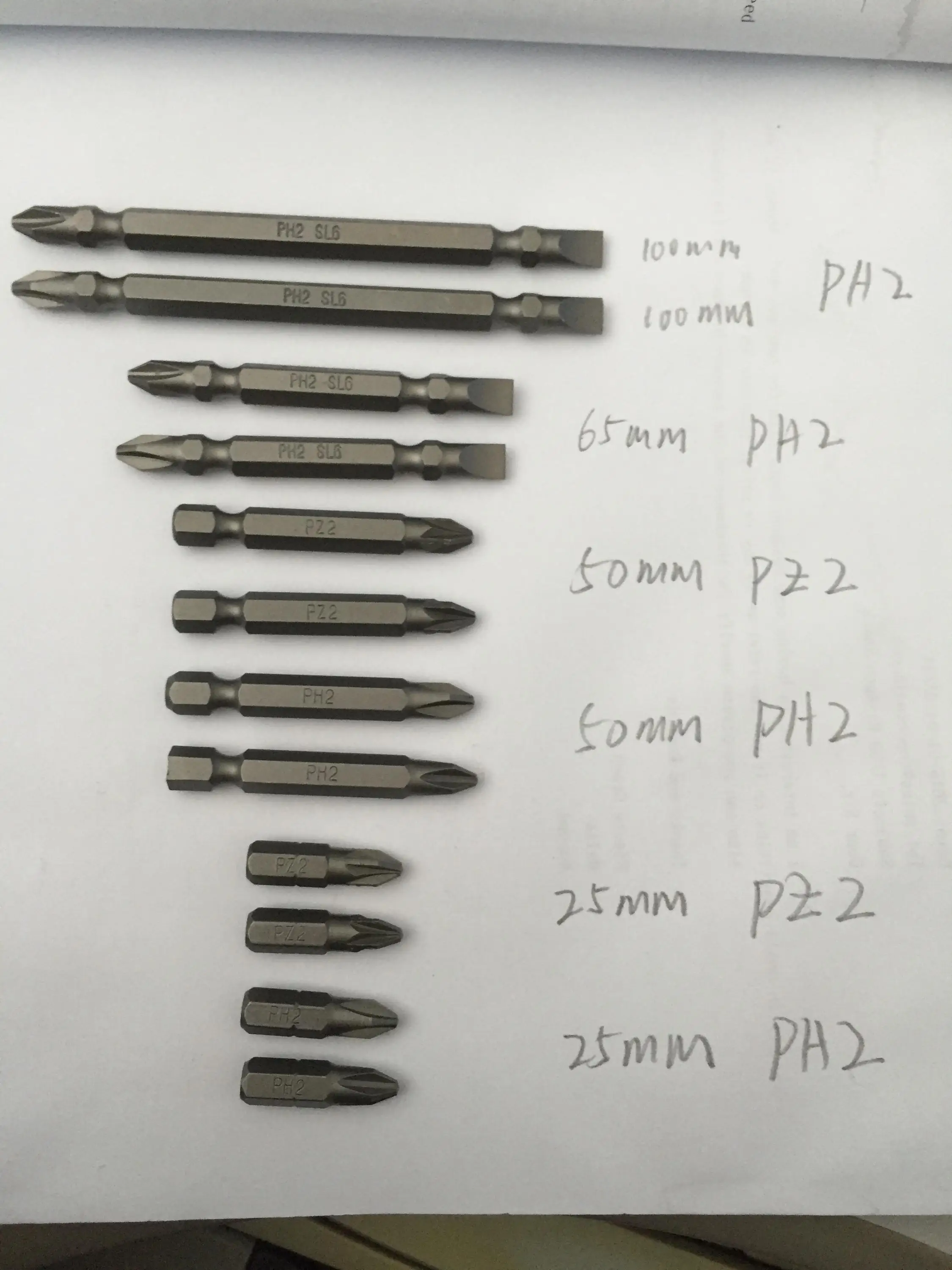 Profesional Manufacture Size 50150mm Phillips Head S2 Screwdriver Bits Power Buy Phillips