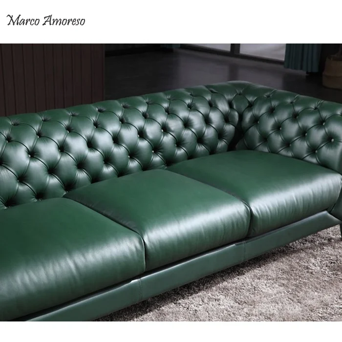 Sf11 Best Furniture Modern Leather Sofa Green Sf11 Best Furniture Modern Leather Sofa