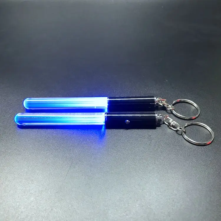Promotion Gifts Customized Logo Colorful Acrylic Led Stick Keychain