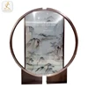 Chinese antique painting customized laser cut garden screens room dividers round look stainless steel balcony divider screen