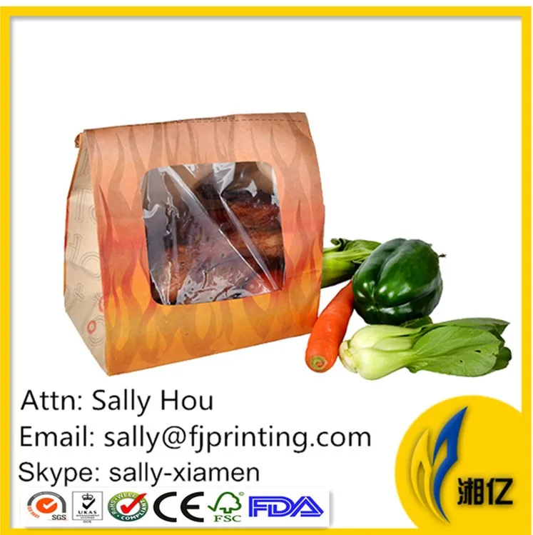 Roast Chicken Paper Bag With Window Buy Roast Chicken Paper Bag With