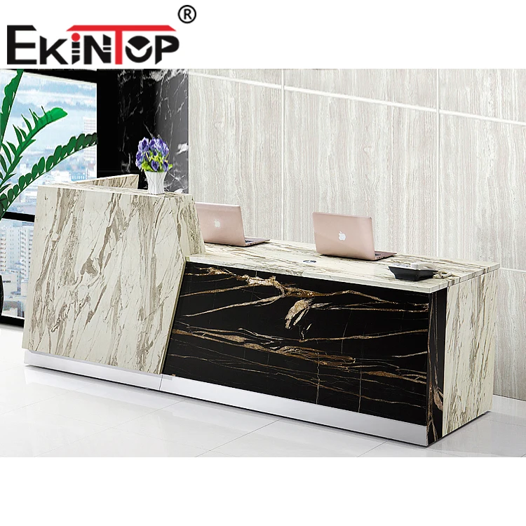 Ekintop Hight Quality Modern Design Reception Table Office Curved ...