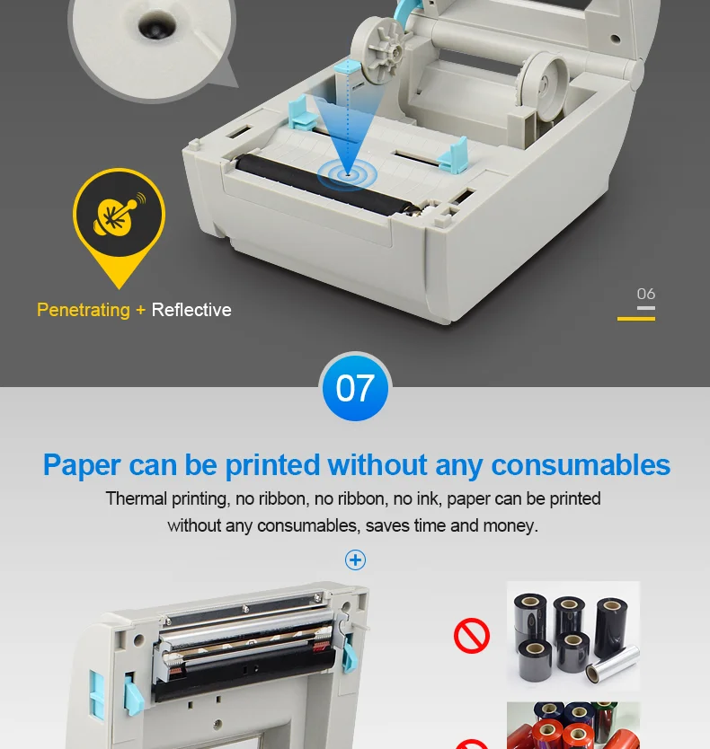 Thermal Label Sticker Printer Shipping Label Printer Waybill Printer
