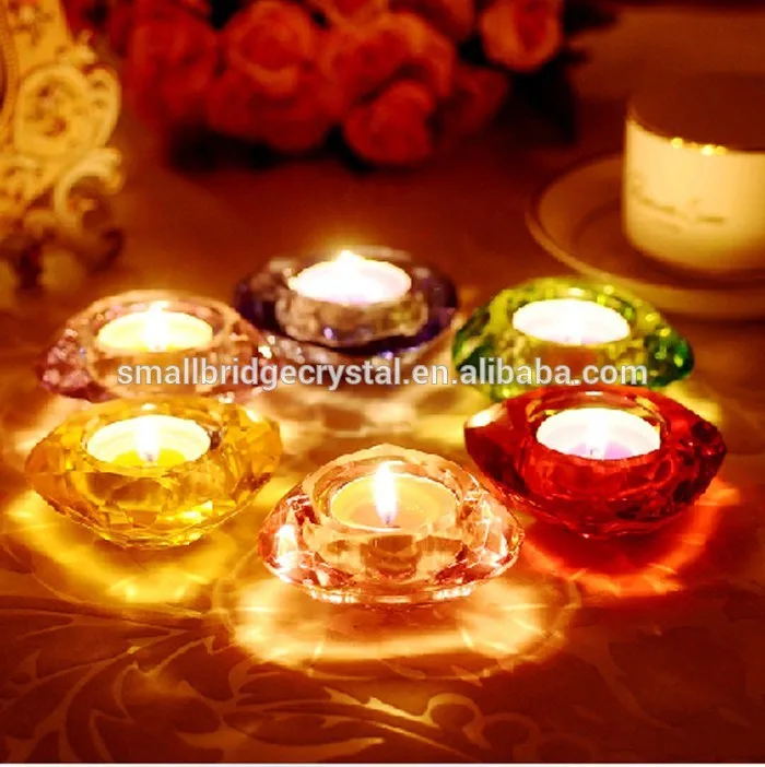 product wholesale candlestick gifts colorful glass crystal candle holder-22