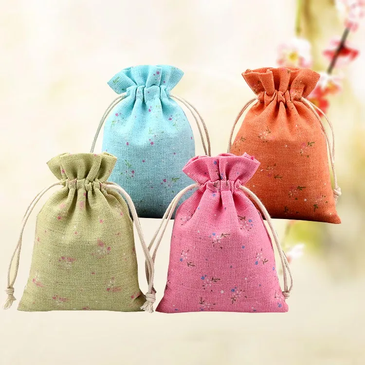 Custom Printed Small Jute Muslin Drawstring Bags Buy Custom Printed