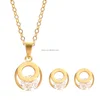 Yiwu Aceon Wholesale jewelry set in gold color Chinese supplier numeral jewelry set