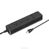 Chicoyo Manufactured Remote Control Extension Socket Black 3 Outlets US Plug Multi Extension Cord Power Strip