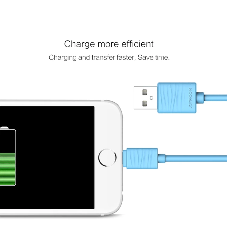 Joyroom Waves Series TPE 2.0A Fast USB Data Sync Charger 8 pin usb Charging Cable for iPhone X 8 8 plus 7 6 5 se - ANKUX.COM