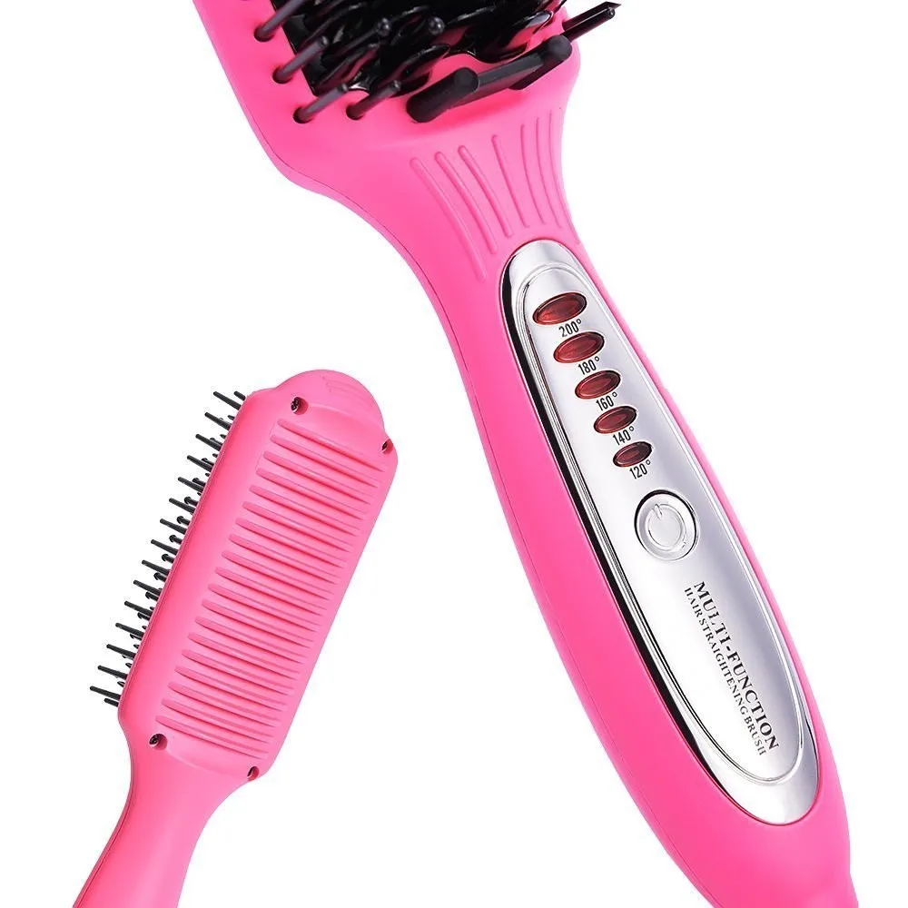 Hot New Design Ceramic Hair Straightener Comb Electric 3 In 1 Anion Lcd