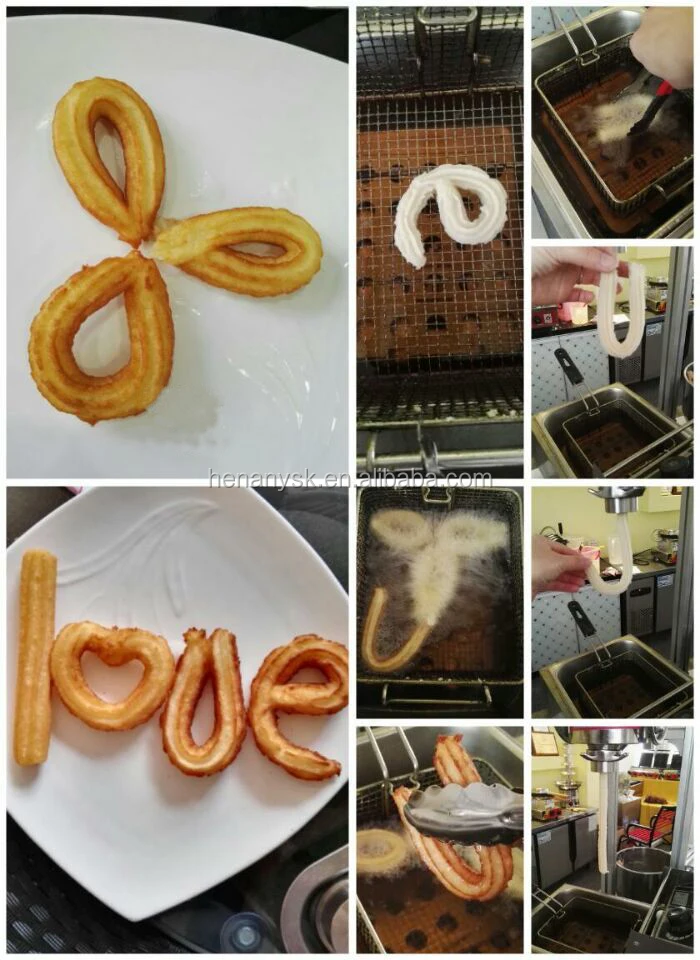 Stainless Steel 15L Churros Machine Not With Fryer Churros Machine AUTO Churro Maker With 3different Models For Different Shapes