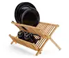Large drain board adjustable over sink dish drying rack