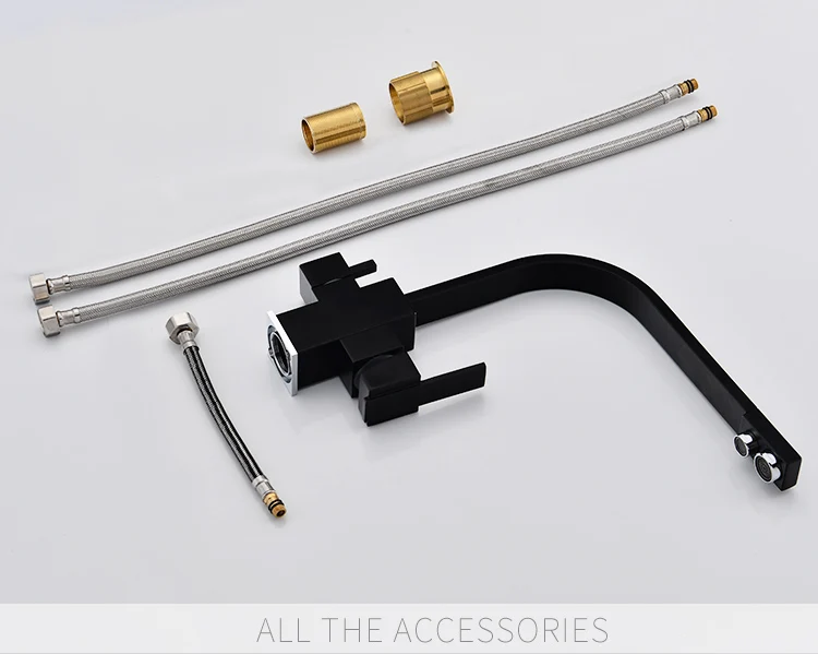 Black Square Kitchen Faucets