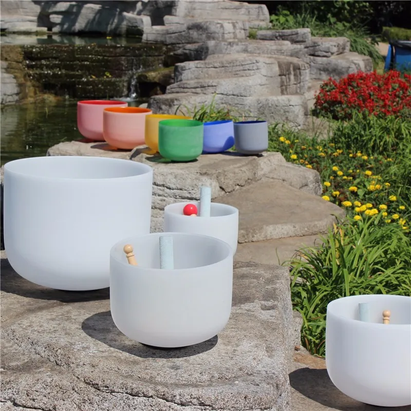 3"-22" Natural Quartz Crystal Singing pyramids For sound healing and Therapy