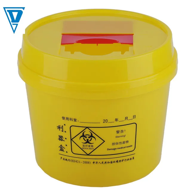 Hospital Plastic Sharps Container 6.5l Buy Syrings Container,Medical Sharps Container,Hospital