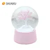 Japanese Pink sakura winter tree snow globe custom