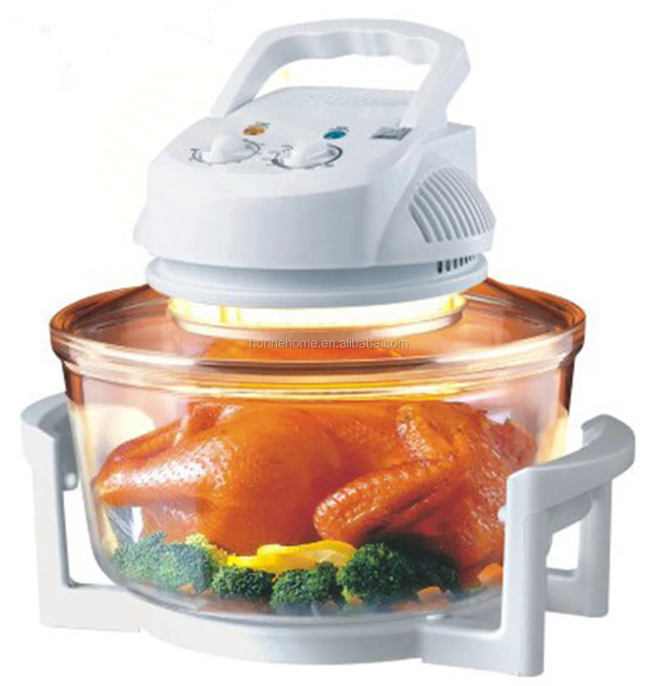 Horno De Convección Halógeno Eléctrico De Olla De Vidrio Para Cocinar Bajo  En Grasa De 12l - Buy Horno De Convección,Horno De Convección  Halógeno,Horno De Convección Halógeno De 12 L Product on