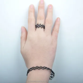 black plastic bracelets