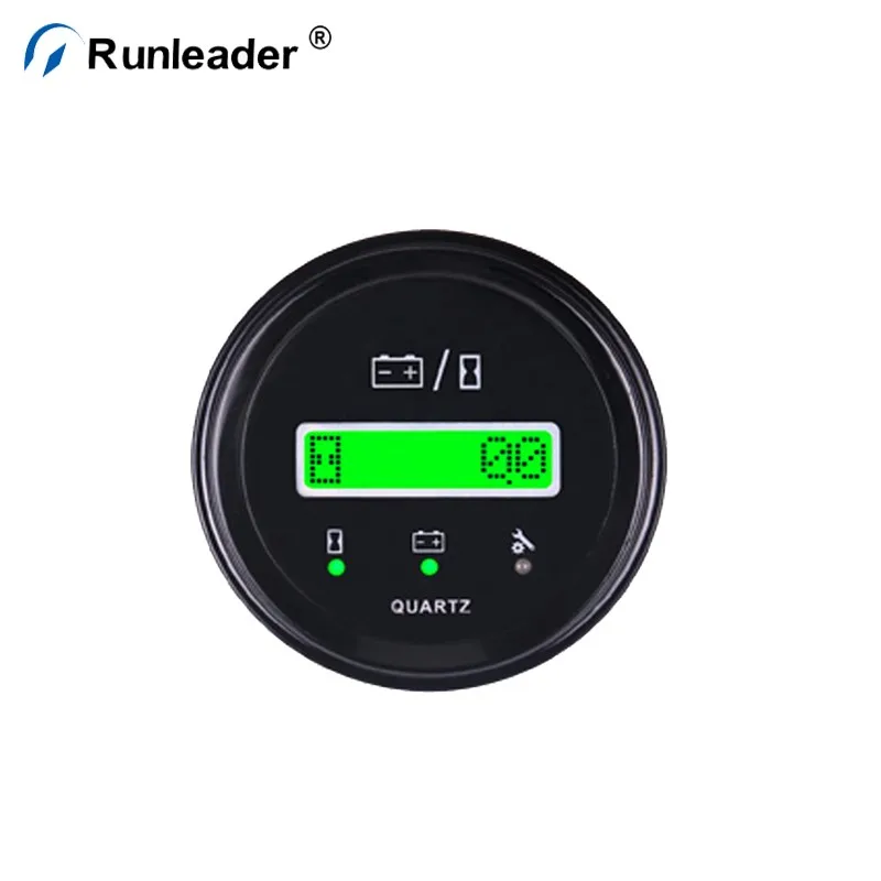 Runleader Battery Fuel Gauge Indicator With Hour Meter For Dc Powered