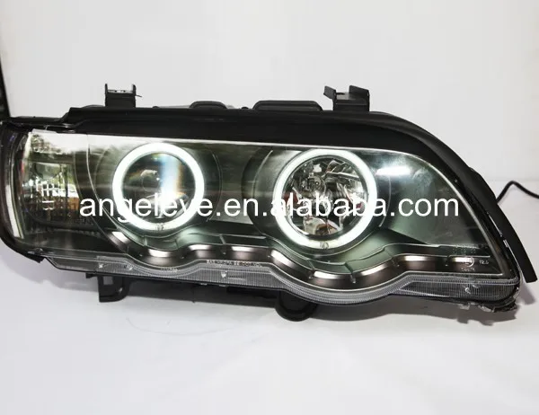 1998-2003 Year For Bmw X5 E53 Led Head Lights Led Angel Eyes Lf ...