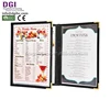 Top quality menu case LED folder