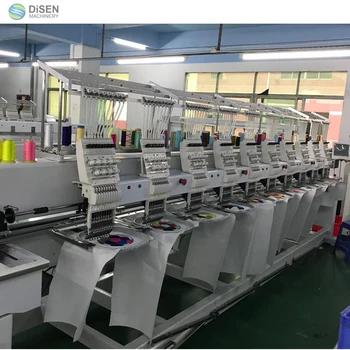 Industrial Embroidery Machine Big Area 15 20 21 24 28 42 Head Flat ...