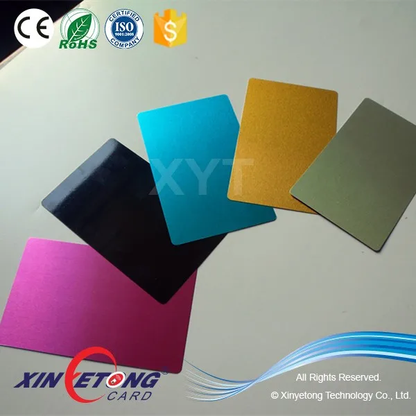 Black Anodized Aluminum Business Card/factory Price Metal Business Card Buy Customize Size