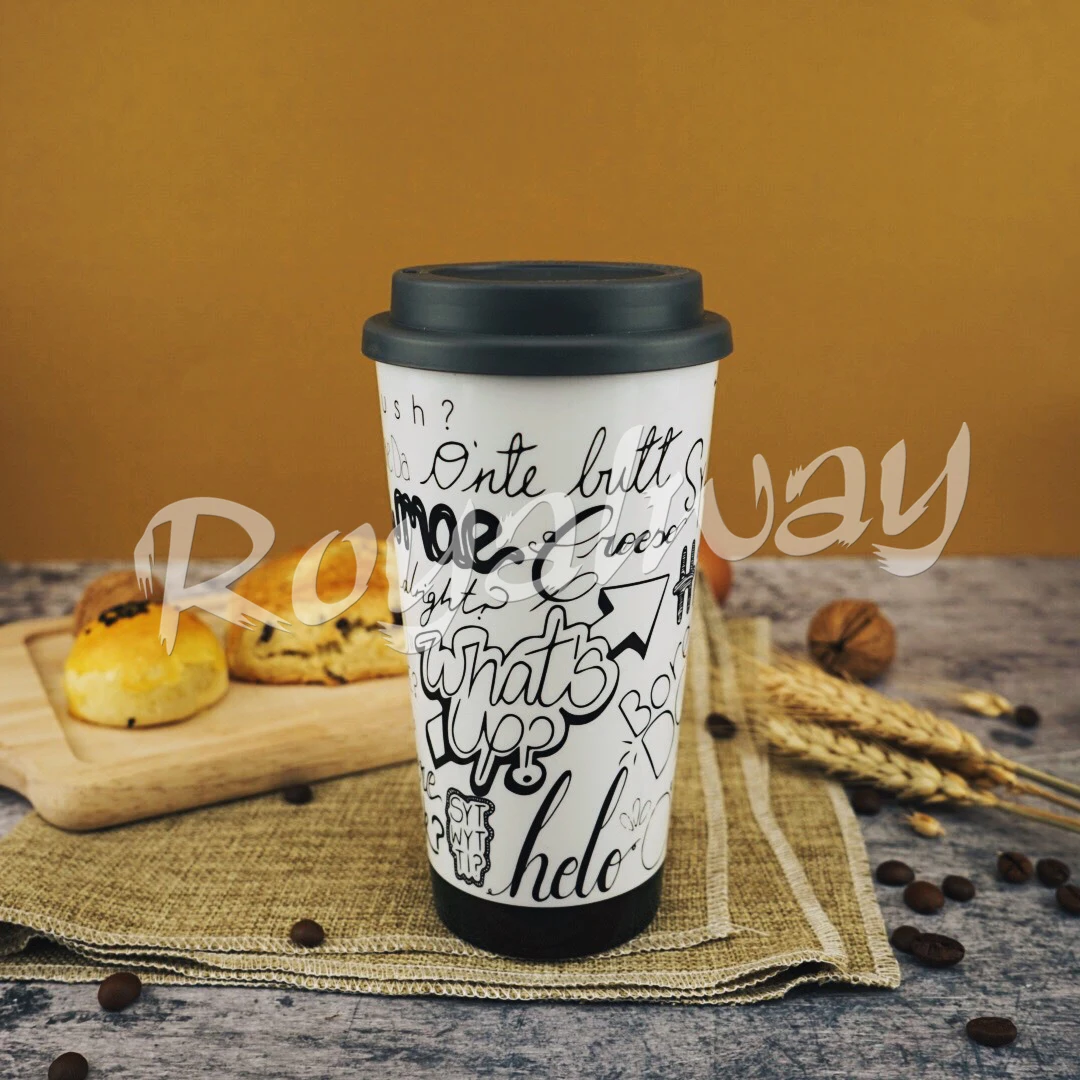 Customized Logo Printing 16oz/450ml Reusable& Disposable Coffee Togo