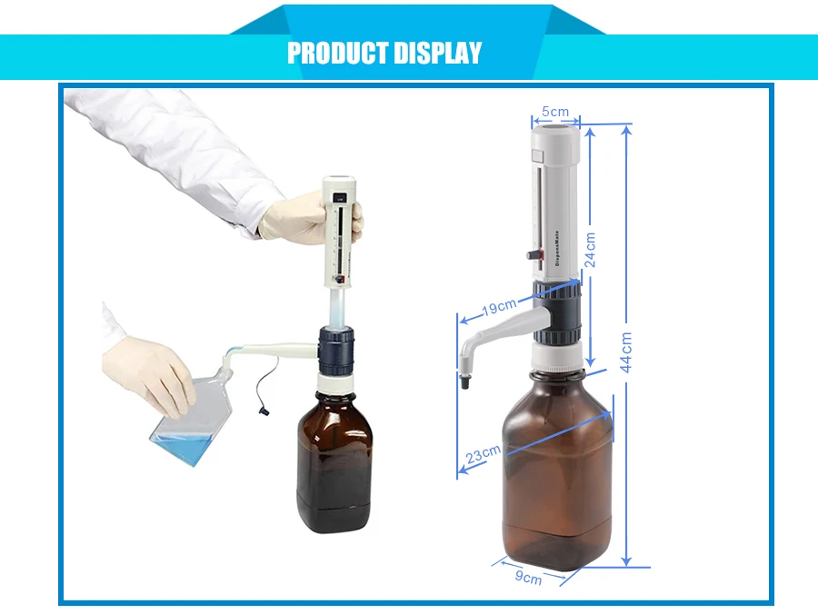 Lab Electronic Bottletop Dispenser Plus 1.010ml Lab Kit Tool